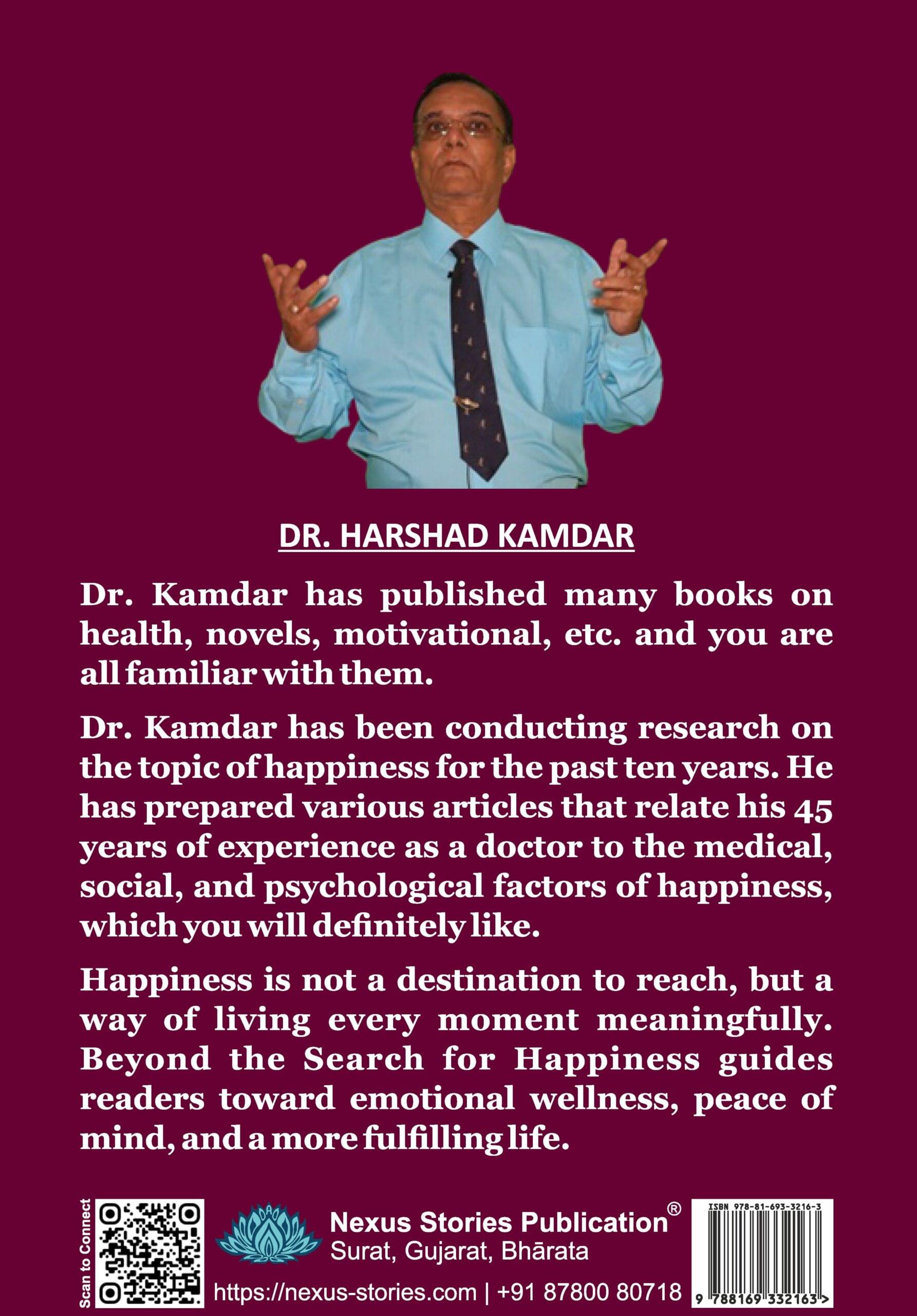 Beyond the search for happiness (English) By Dr. Harshad Kamdar - Image 3